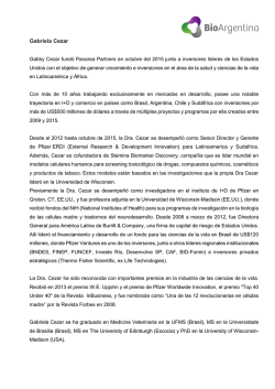 CV - Bioargentina