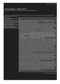 Fairy tail natsu x reader lemon