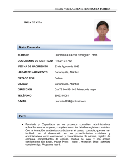 Formato Hoja de Vida