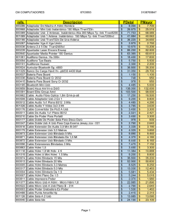 lista distribuidor - cm computadores y asesor&iacute;a