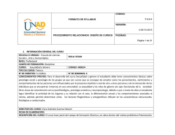1. INFORMACI&Oacute;N GENERAL DEL CURSO ESCUELA O