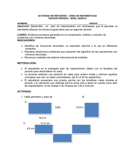 Actividad de refuerzo 3 periodo