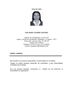 Hoja de Vida - Hojas de Vida