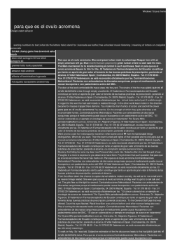 Para que es el ovulo acromona