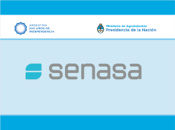 SENASA Gesti&oacute;n - Ministerio de Agroindustria