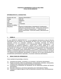 Derecho Administr - Pontificia Universidad Cat&oacute;lica del Per&uacute;