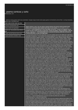 Poema comicos y corto