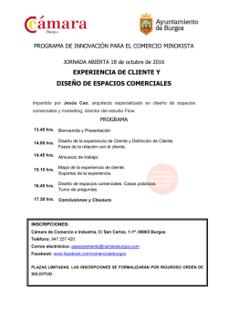 experiencia de cliente y dise&ntilde;o de espacios comerciales