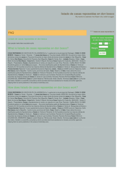 listado de casas reposeidas en don bosco