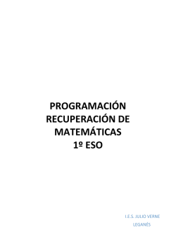 programaci&oacute;n recuperaci&oacute;n de matem&aacute;ticas 1&ordm; eso