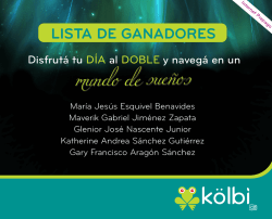 Lista de ganadores-Navegar mundo sue&ntilde;os