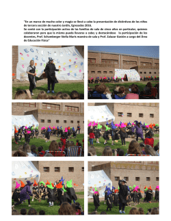 "En un marco de mucho color y magia se llev&oacute; a cabo la