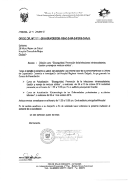 bioseguridad prevenci&oacute;n de la infecciones intrahospitalarias gesti&oacute;n