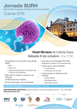 Jornada SURH - SURH - Sociedad Uruguaya de Reproducci&oacute;n