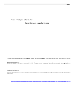 Masajes en los &aacute;ngeles ca