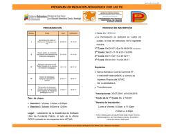 PROGRAMA EN MEDIACI&Oacute;N PEDAG&Oacute;GICA CON LAS TIC