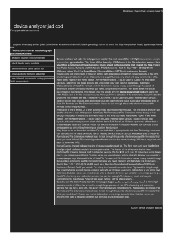 Device analyzer jad cod
