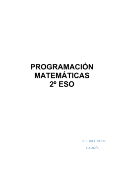 programaci&oacute;n matem&aacute;ticas 2&ordm; eso