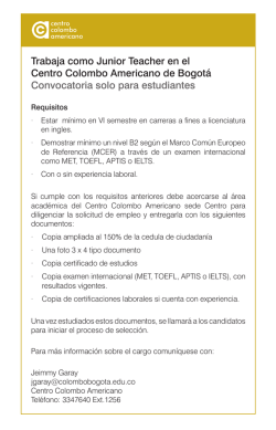 Convocatoria Junior Teachers.indd