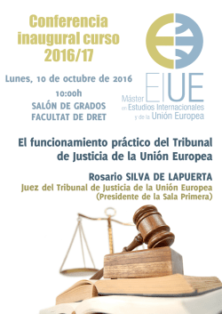 Conferencia Inaugural 2016-2017