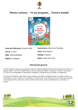 Mentes curiosas &ndash; Yo me pregunto&hellip; Nuestro mundo