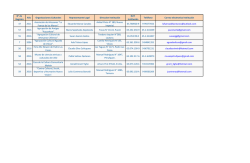 N&deg; de Registro A&ntilde;o Organizaciones Culturales Representante Legal