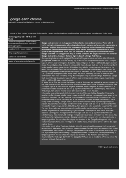 Google earth chrome