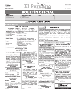 Publicacion Oficial - Diario Oficial El Peruano
