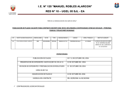 ie n&deg; 120 &ldquo;manuel robles alarcon&rdquo; red n&deg; 10 &ndash; ugel 05 sjl
