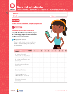 Gu&iacute;a del estudiante