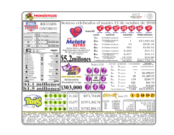RESULTADOS 2016-10-11 - Pron&oacute;sticos para la Asistencia