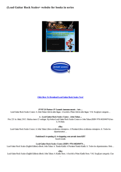 (Lead Guitar Rock Scales+ website for books in series