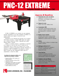 Aspectos & Beneficios M&aacute;quina Port&aacute;til de Corte con CNC