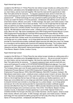 Nypd intranet login screen