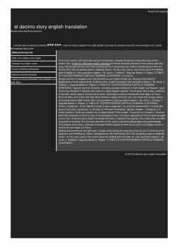 El decimo story english translation