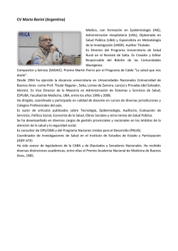 CV Mario Borini (Argentina) - Citep
