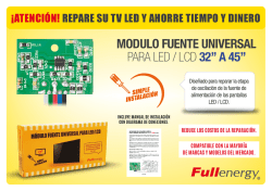 modulo fuente universal para led / lcd 32&rdquo; a 45&rdquo;