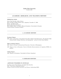 CV  - Universidad de Granada