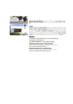premios&aacute;nchezesteve - Colegio de Arquitectos de C&aacute;diz
