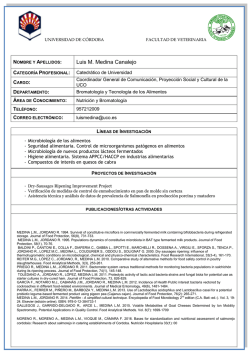 Luis M. Medina Canalejo - Universidad de C&oacute;rdoba