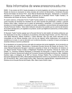Nota Informativa de www.enesonora.edu.mx