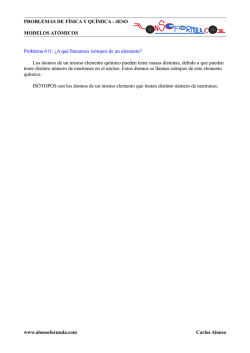 PROBLEMAS DE F&Iacute;SICA Y QU&Iacute;MICA - 4ESO