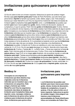 invitaciones para quinceanera para imprimir gratis