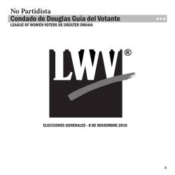 Condado de Douglas Gu&iacute;a del Votante