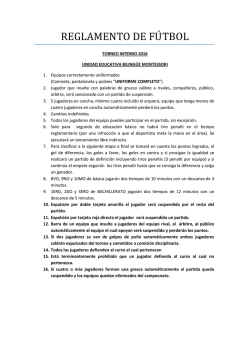 descarga reglamento futbol superior bach