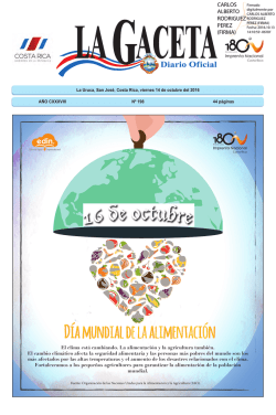 LA GACETA N&deg; 198 de la fecha 14 10 2016