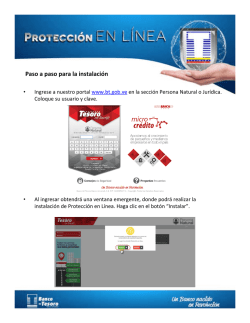 Paso a paso para la instalaci&oacute;n de Protecci&oacute;n en L&iacute;nea