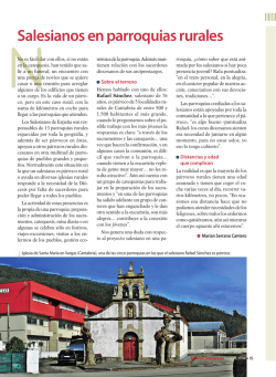 Salesianos en parroquias rurales