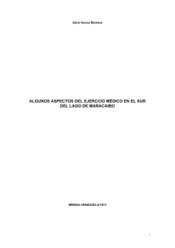algunos aspectos del ejerccio m&eacute;dico en el sur del