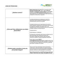 Aviso de Privacidad
